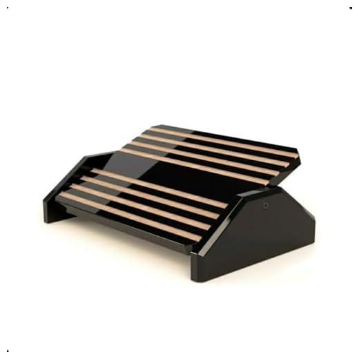 Apoio Ergonômico Mdf Black Piano