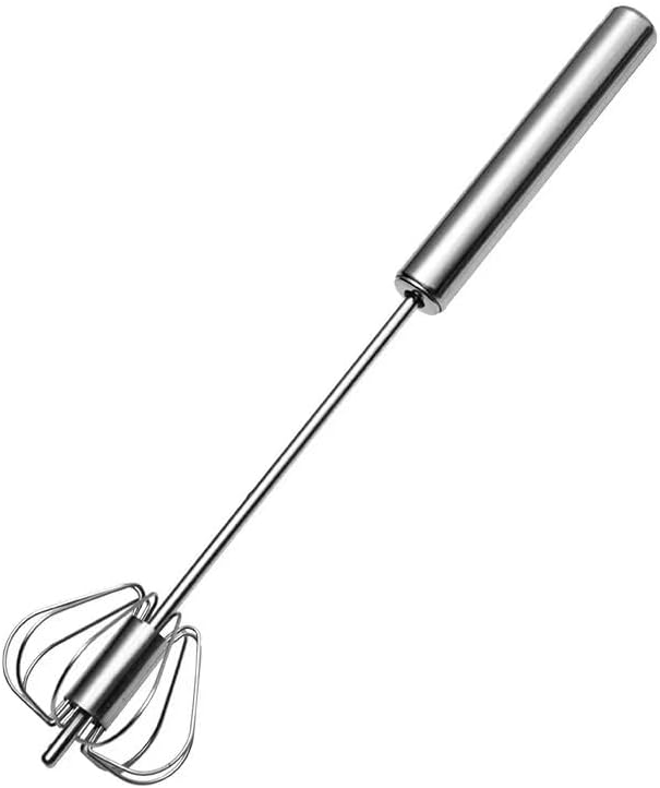 Manual Hand Mixer Whisk – Non-Electric Egg Beater for Baking, Cooking, Cream, and Pancake Batter