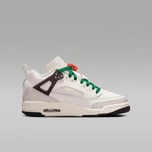 Jordan Spizike Low Big Kids' Shoes (HQ1670-183, Sail/Black/Pine Green/Orange)3