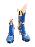 COSGOGO Irelia Cosplay Shoes for Game LOL Cos Halloween Women High Heel Custom Made Anime (8,Women Size)