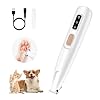 Mcbazel Pet Paws Trimmer with LED Light, Rechargeable Dog/Cat Hair Shaver Grooming Clipper,Waterproof Pet Razor for Eyes, Face, Ears, Small Areas