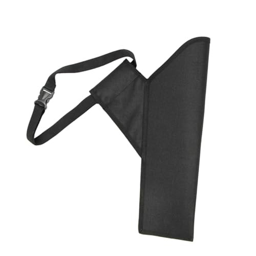 GOOHOCHY Boy Girl's Waist Type Arrow Holder for Archery Durable Large Capacity Arrow Storage Bag with Straps for Outdoor Hunting and Training Black