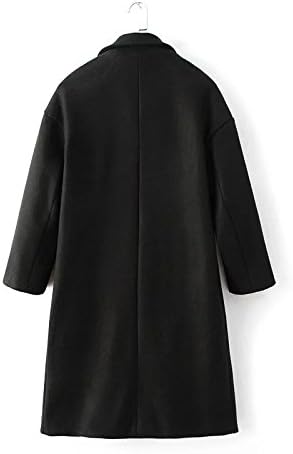 pugaomsiw Gucci ~ 9a11c Korean women birds embroidery in the long sleeved loose wool overcoat,M,black
