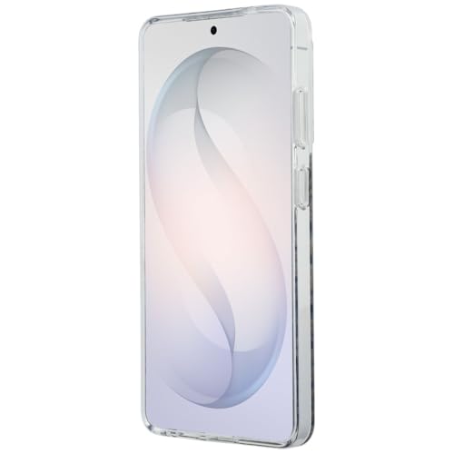 CG MOBILE Guess IML imprimé léopard triangulaire compatible avec MagSafe Coque pour Samsung Galaxy S26 Ultra (noir)