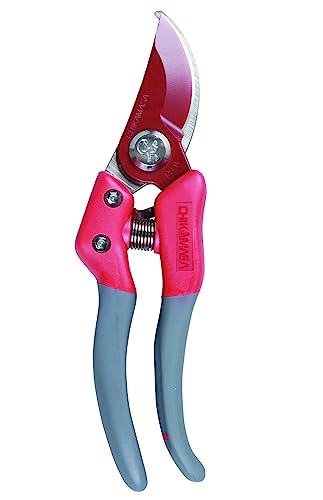 CHIKAMASA PS-8PLUS-R Professional pruning shears for horticulture and flowers with anti-rotation function for lock nut