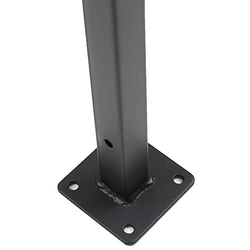 Floating Shelf Brackets 16 Inch, Heavy Duty Black Floating Shelving Bracket, Wall Mounted Decorative Industrial Metal Brackets for Shelves, Set of 4