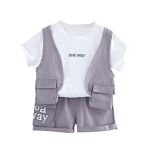 Jungen Cargo Shorts Leicht Kinder Kurze Hosen Sommer Freizeithose