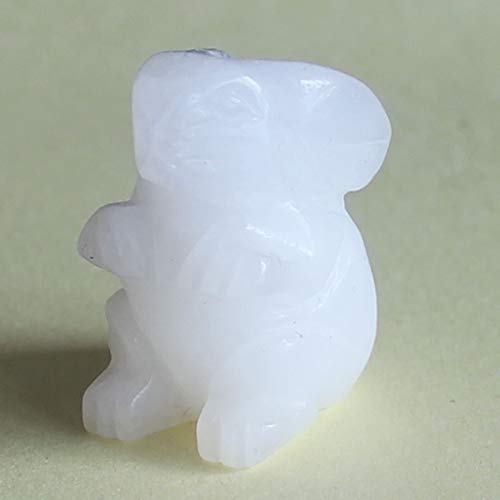 Generic 30mm Hand Carved Mixed gemstom Rabbit Bunny Figurine Animal