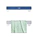 kiptyg Porte Serviette, Porte Serviette Murale, Porte Serviette Salle de Bain, Livré avec Crochet, Convient pour Salle de Bain, Cuisine, Armoire (Gris+Bleu, 26cm, 2 Pièces)