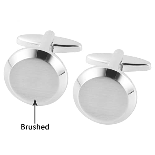 Image of Cufflinks for Men Classic Wedding Business Shirt Cuff Links Set Gifts with Box
