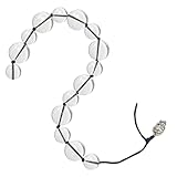 Glass Anal Beads Crystal Butt Plug Big Size Prostate Massager Beads Vagina Anal Plug Trainer Sex Toys for Couple Women Men(25-15beads)