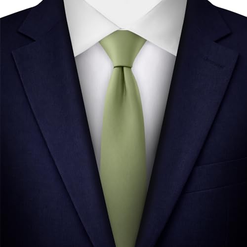 Image of Jacob Alexander Men's Skinny Width 2 inch Solid Color Tie