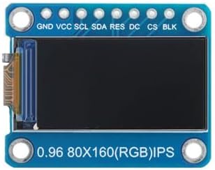 1.8 Inch TFT LCD Display Module, Color SPI Screen Board Without Header for Gauges, Menus, Images and DIY Electronics