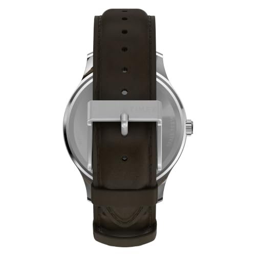 Image of Timex Men's T40051 Expedition Metal Field Brown Leather Strap Watch