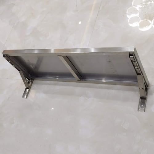 Table murale rabattable inox pour balcon et studio gain de place - 4