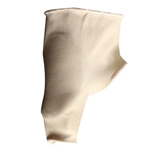 Beavorty Bunion Corrector Sleeve with Gel Toe Spreader Breathable Bunion Support Socks for Men Women Non Slip Big Toe Separator for Day Night Use Khaki