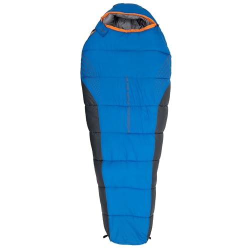 ALPS Mountaineering Blaze -20° Bolsa de Dormir Mummy para Clima Extremo con Aislamiento Sintético TechLoft Silver, Collar Anti Corrientes y Shell Ripstop Duradero para Camping de Invierno