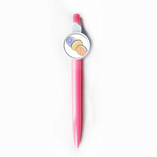 Stylo à bille bleu rétractable en forme de pilule pour le soin