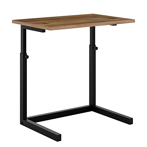 HomeHQ Wooden Adjustable Laptop Desk Table, Ergonomic Workstation Notebook Table, Portable Mobile Laptop Table Desk (Atlantic Pine)