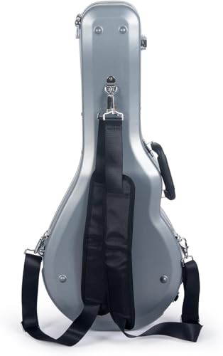 Image of Crossrock, ABS Molded F-Style Mandolin Hard Shell Case, Silver (CRA861MFSL)