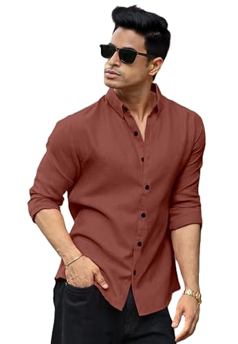 Image of Zilcon Cotton Bland Shirt Collar Half Sleeve Regular Fit Casual Shirt for Man| Cotton-Linen Type Casual Shirt for Men | Casual Wear Shirts for Men