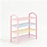 Zapatero Organizador 3 Pisos, Metal Estantería para Zapatos Recibidor