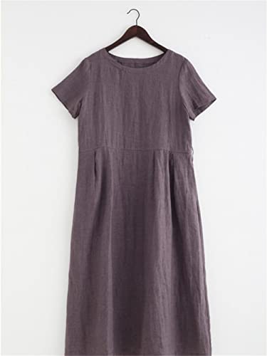 Robe d'été coréenne col rond fluide 5XL résolvant le manque de confort - 4