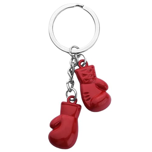 Image of Boxer Glove Keychain Gifts for Men Boxing Lovers Boxing Coach Leader Mini Boxing Glove Keychain Black Car Keys Keychain