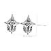 TOVINANNA 2pcs Star Tooth Grills Bold Costume Jewelry for Hip Hop Cosplay and Fashion Events Unique Removable Grills for Striking Visual Impact