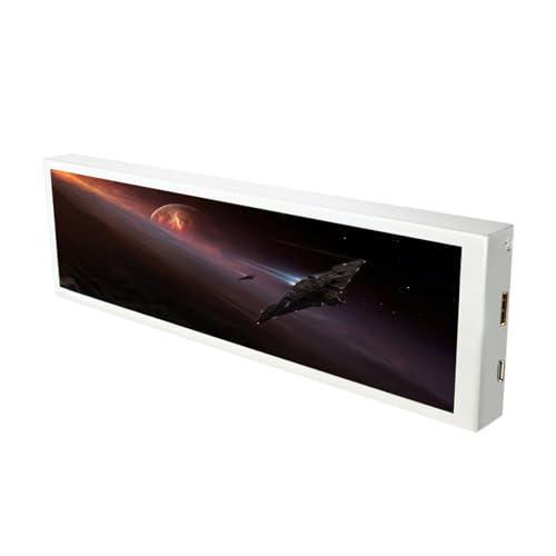 Whoasyst Carcasa compacta de 8.8 pulgadas, pantalla táctil 720P 1920 x 480, fácil instalación para aumentar la productividad, pantalla táctil secundaria para computadora