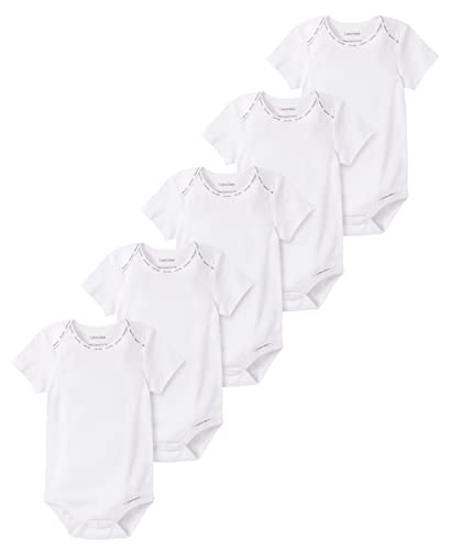 Image of Calvin Klein Organic Baby Essentials 5 Pack Bodysuits