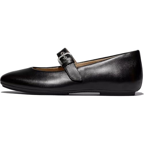 FitFlop Women's Delicato Soft Leather Mary Janes Ballet Flat