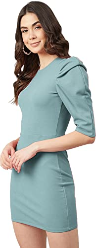 Image of Regolith Designer Sarees Women's Polyester Bodycon Knee-Length Dress
