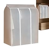Kleidersäcke – Kleiderhüllen, Kleidersäcke | Kleiderhüllen für Kleiderschrank, Kleidersack, Schrank, Staubschutz, transparenter Aufbewahrungs-Organizer für Männer und Frauen, Anzug, Stoff