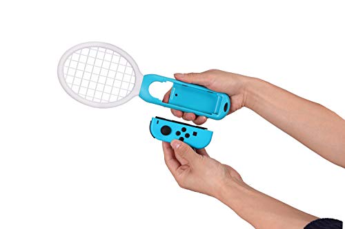 Linkfor 3 In 1 Joy-Con Accessories Bundle For Nintendo Switch | Tennis Racket For Mario Tennis Aces Game |Grips Handle For Nintendo Switch Joy-Con | Steering Wheel Accessories Set For Mario Kart #TOP7