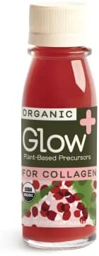 Greenhouse Juice Organic Glow Booster Shots (12) Count 60ml Glass Bottles | Collagen Booster with Proline + Polyphenols, Sweet + Tart Pomegranate + Apple Flavor | Vegan & Gluten-Free