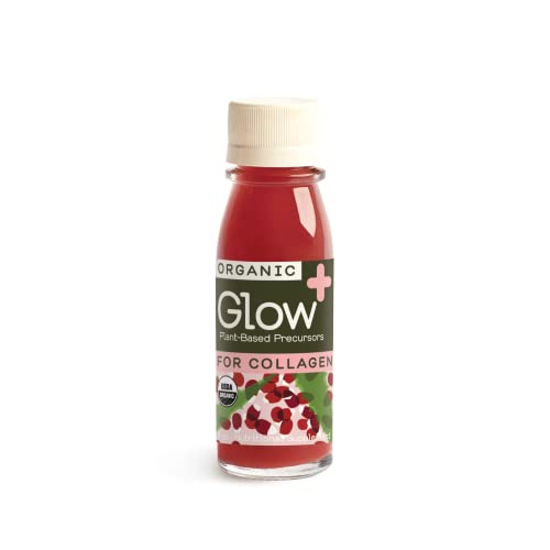 Greenhouse Juice Organic Glow Booster Shots (12) Count 60Ml Glass Bottles | Collagen Booster With Proline + Polyphenols, Sweet + Tart Pomegranate + Apple Flavor | Vegan & Gluten-Free #TOP1