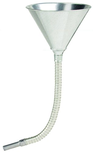 LubriMatic 75-007 Utility Funnel w/ 12" Flexible Extension - 1 Quart,Silver #1