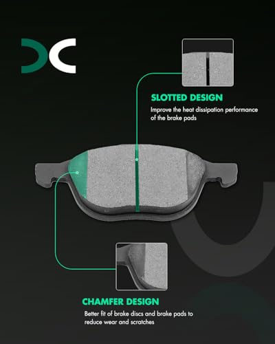 Image of SCITOO D1044 D1564 Front Ceramic Rear Semi-Metal Brake Pad Sets Fit For Ford For EcoSport /For Escape /For Focus /For Transit Connect,For Mazda 3 /3 Sport /5,For Volvo C30 /C70 /S40 /V50