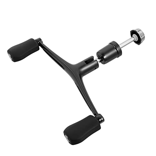 Abaodam 1Pc Metal Extended Rocker Arm Fishing Reel Accessory Ergonomic Double Grip Design for Enhanced Fishing Efficiency Easy Installation for Fishing Rod Replacement Parts