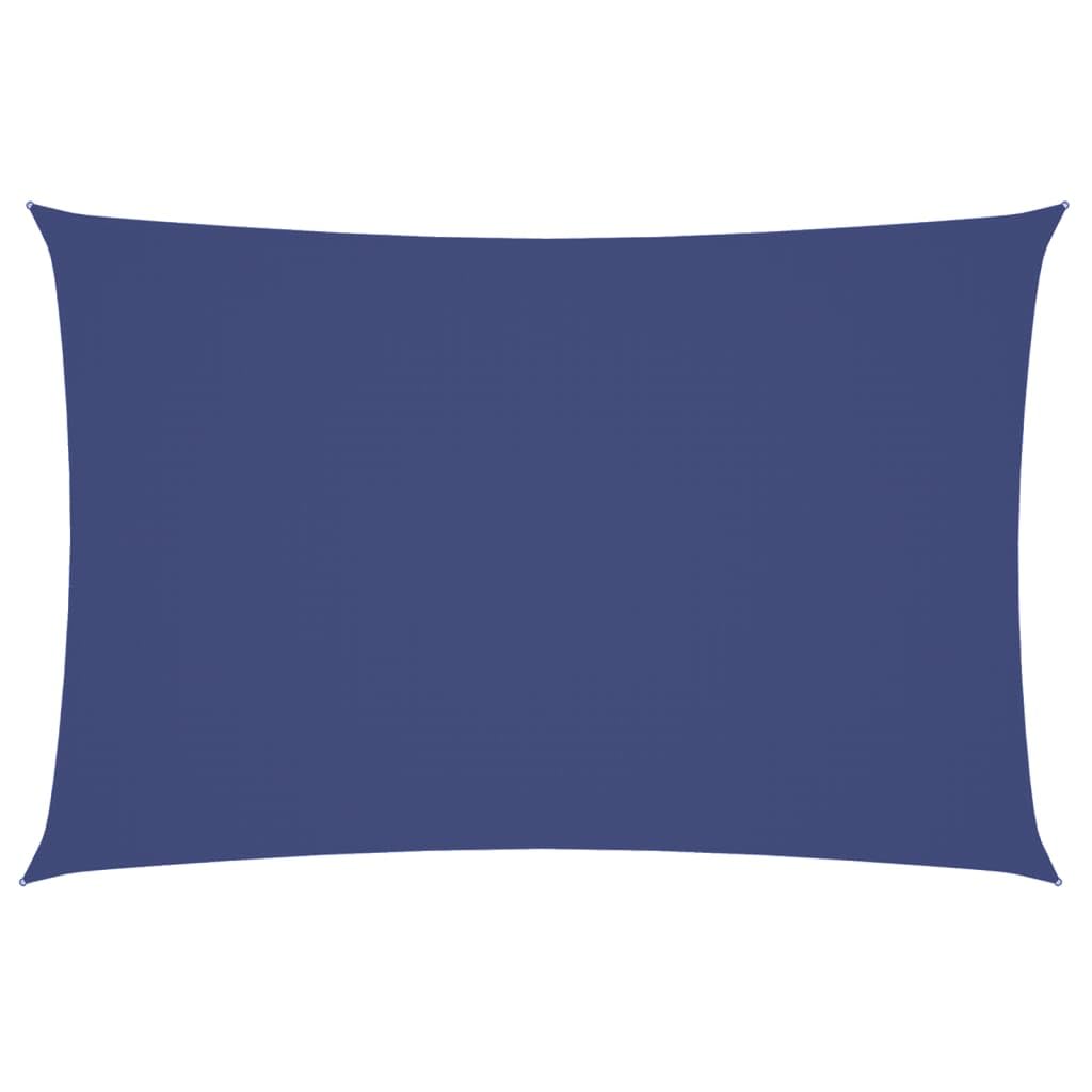 Voile d'ombrage rectangulaire 2x4m bleu en tissu Oxford pour jardin