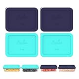 Silicone Cover for 3 cup Glass Rectangle Storage Dish LEAK-PROOF DESIGN: provide an airtight and secure seal to lock in freshness. Tight fit reduces leakage. Mess-free, spill-free. RELIABLE SILICONE - Made from premium food grade silicone, which is o...