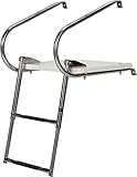 Pedale largo 4 cm: le filettature antiscivolo extra larghe nere sono installate sul gradino per motivi di sicurezza. Per garantire un appoggio solido anche quando si è bagnati.