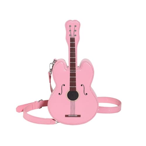 Sac de guitare pour filles rock et punk Y2K en cuir PU noir