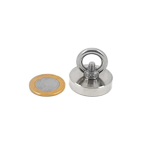 Fixador Magnético 32mm Rosca M5 Olhal, 1 Unidade