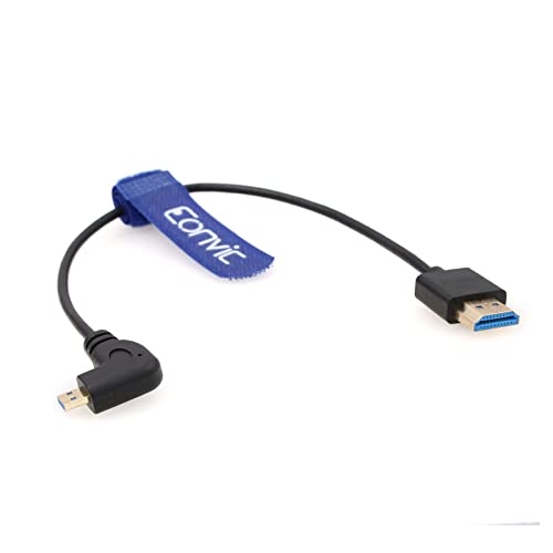 EONVIC Micro HDMI to HDMI Cable,8K@60Hz, Supports Ethernet, High Speed 1080p HD Thin and Flexible Cable for HDSLR cameras,TV - Image 2