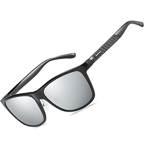 Bircen Men's Women's Driving Sunglasses Polarized UV400 Protection Rectangular Sunglasses for Men Women Anti