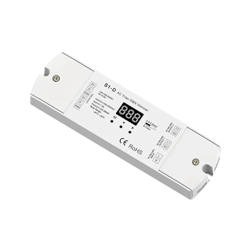 Variateur LED DMX 2 canaux S1-D AC 240V 288W contrôleur Triac DMX512 double canal sortie silicium