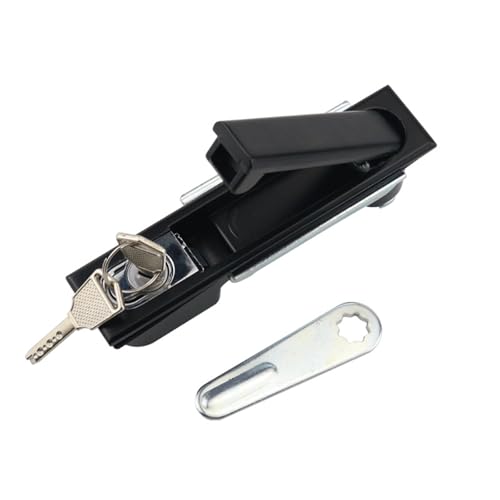 Serrure plate pour armoire de commutation et boîte de distribution électrique