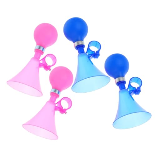 MUELODSIC 4pcs Bike Sound Horns Squeeze Handlebar for Tricycles Easy Install Weather Resistant Loud Alert for Riding